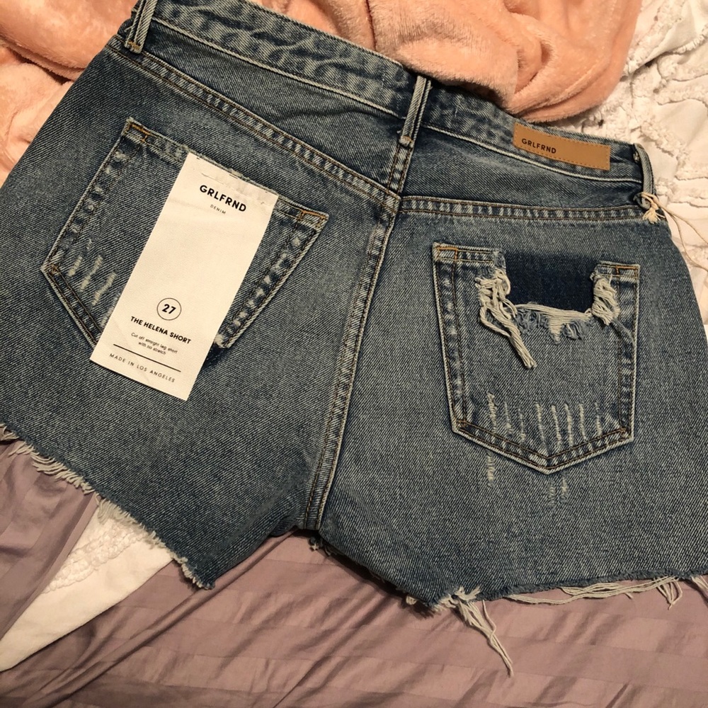 Grlfriend helena denim shorts